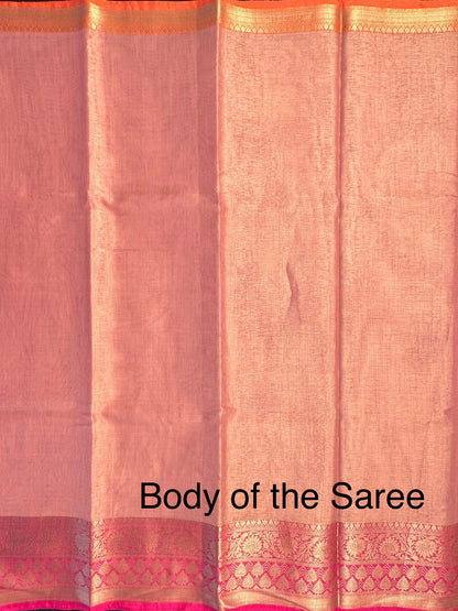 Pink Kirat Tissue Saree
