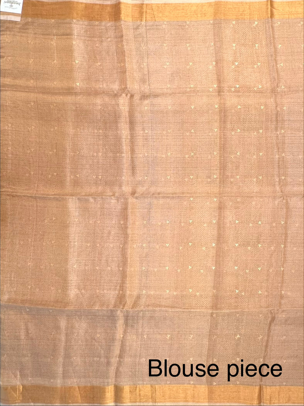 Gold Emboss Tissue Silk Saree