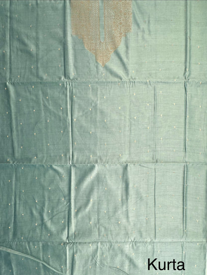 Sea Green Handloom Chanderi Suit