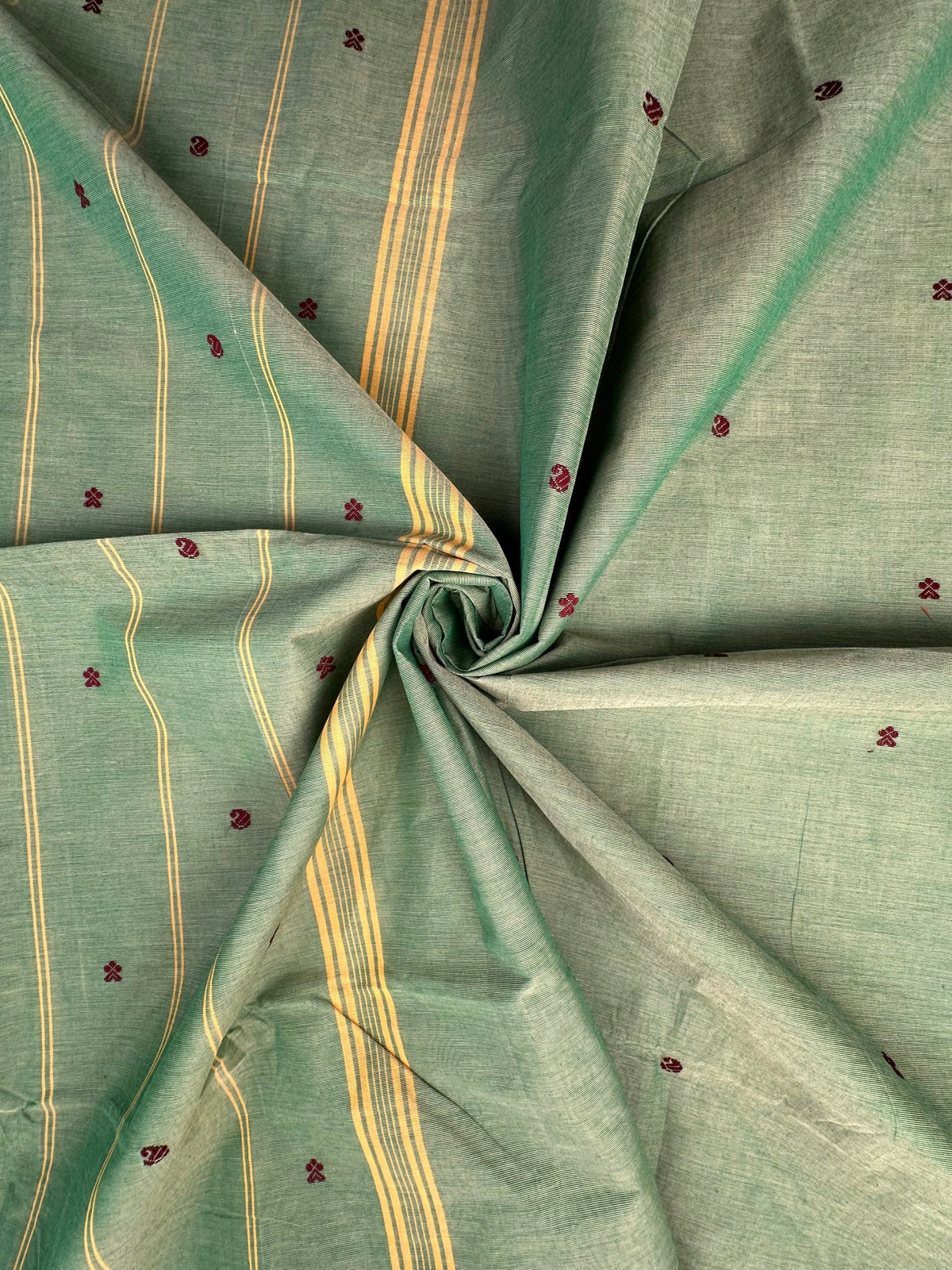 Green Narayanpet Cotton Saree