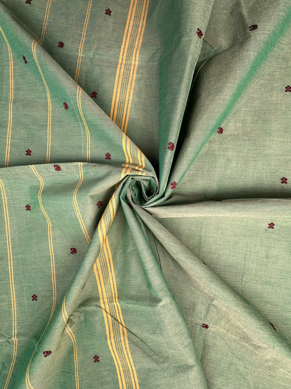 Green Narayanpet Cotton Saree