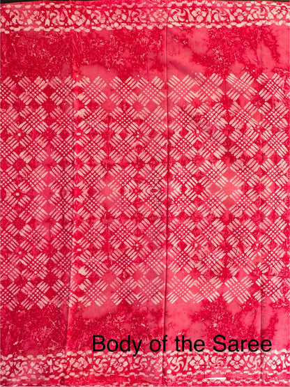 Batik Pure Cotton Saree
