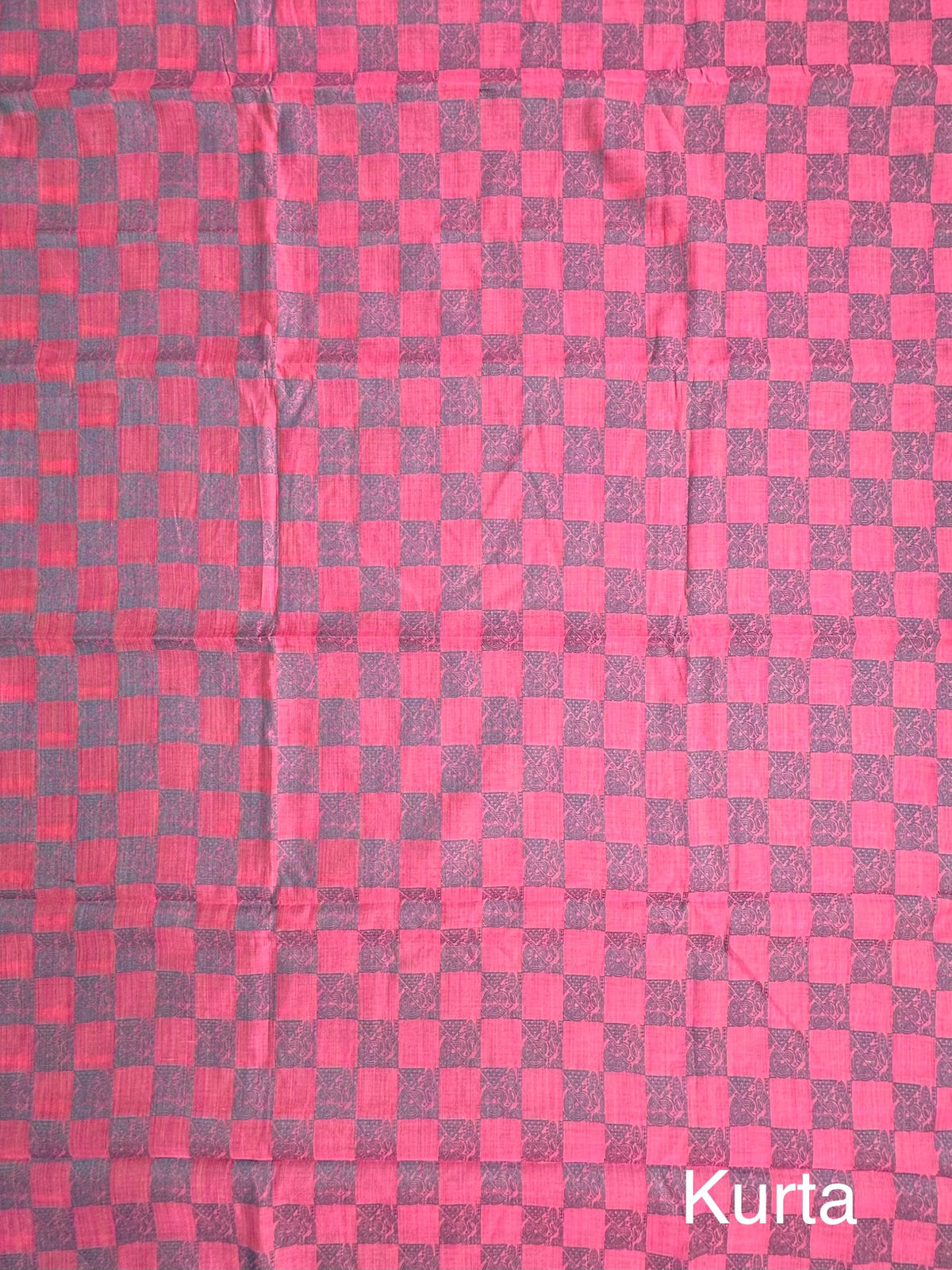 Pink Jacquard 3-piece Unstitched Cotton Suit