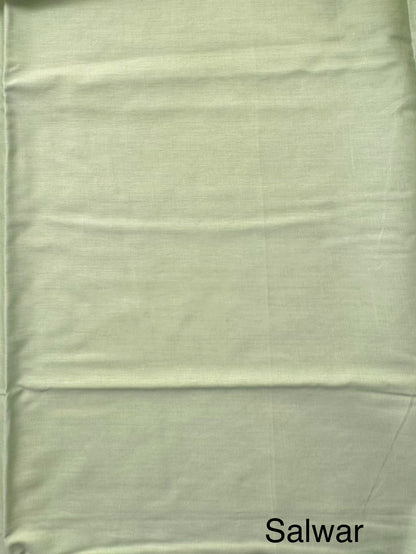 Pista Green Handloom Chanderi Suit