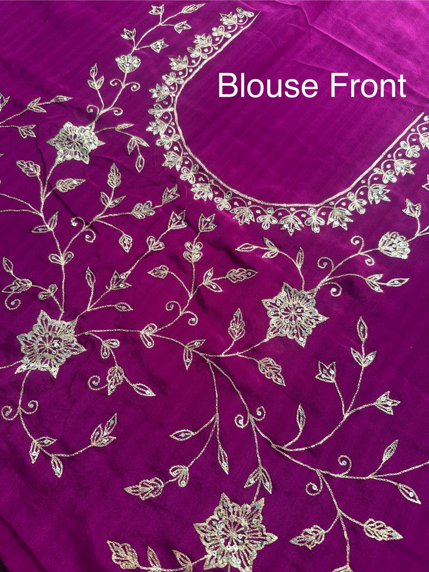 Leheriya Saree with Hand Work Blouse