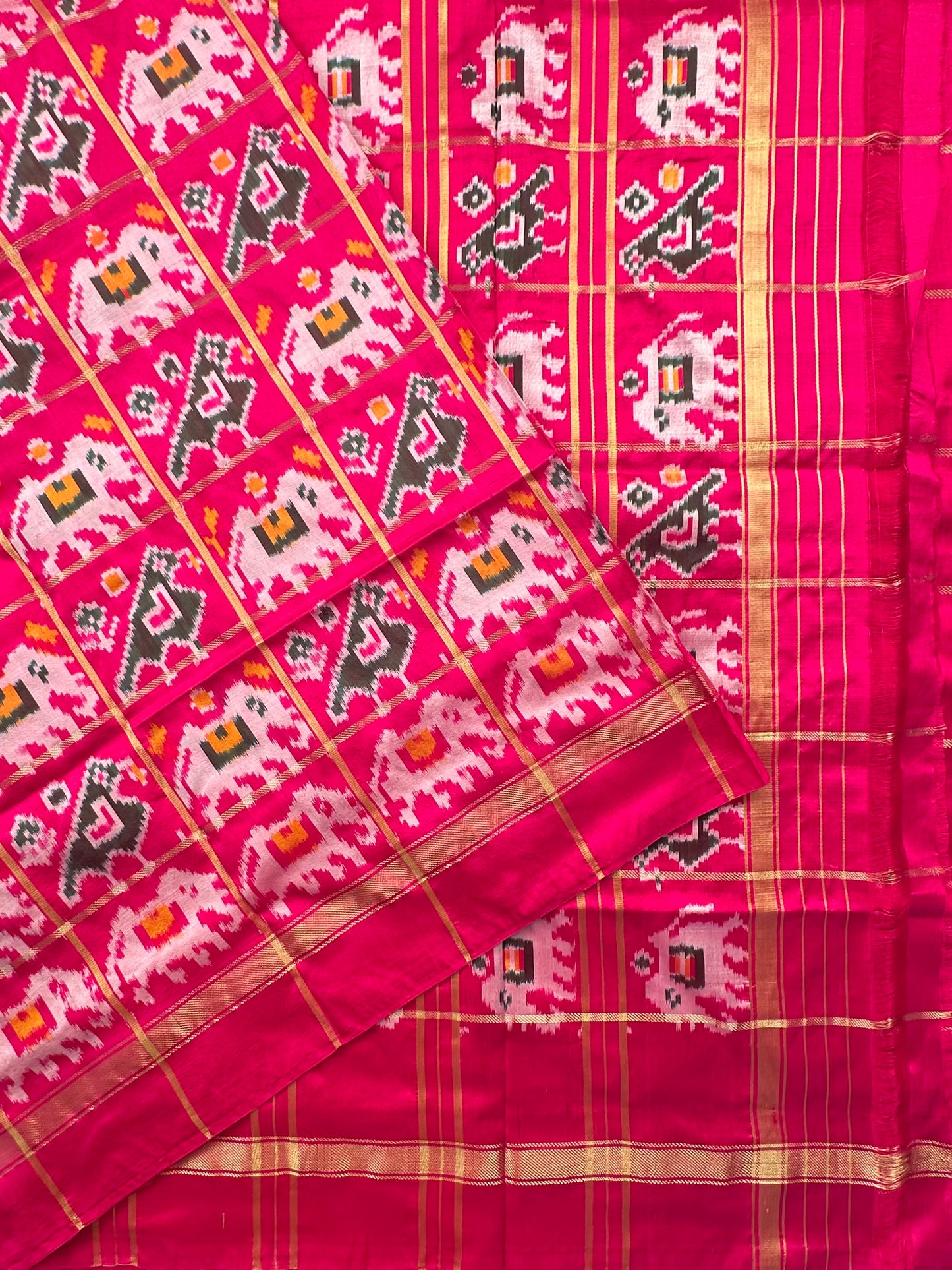 Rani Patola Pure Silk Saree