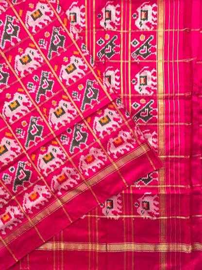 Rani Patola Pure Silk Saree