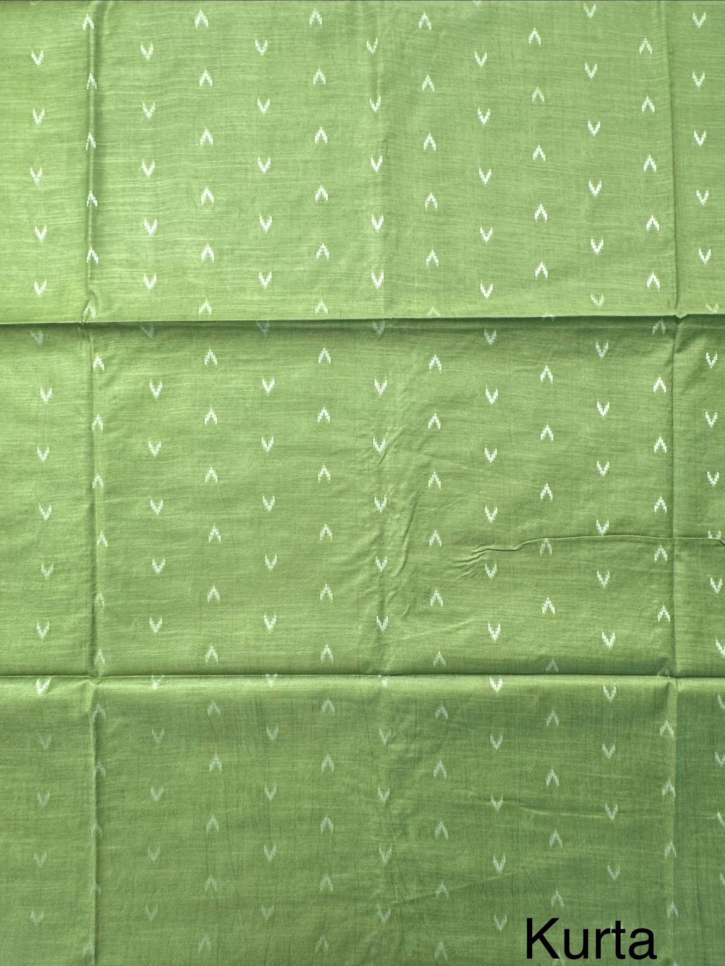 Green Salem Art Cotton 3-Piece Suit