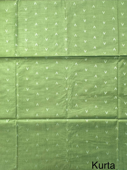 Green Salem Art Cotton 3-Piece Suit