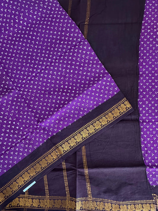 Purple Soongadi Cotton Saree