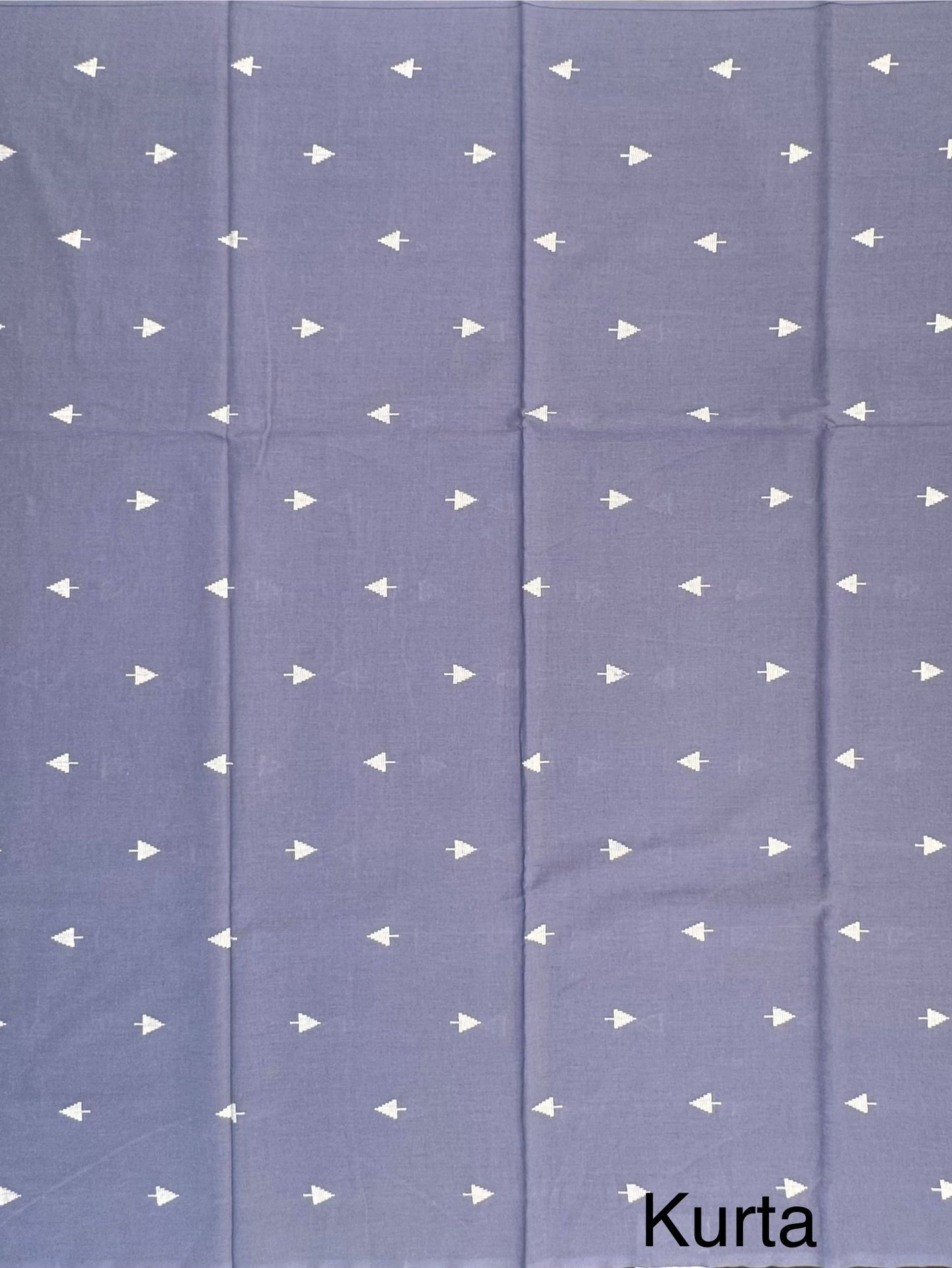 Bluish Grey Unstitched South Cotton Suit