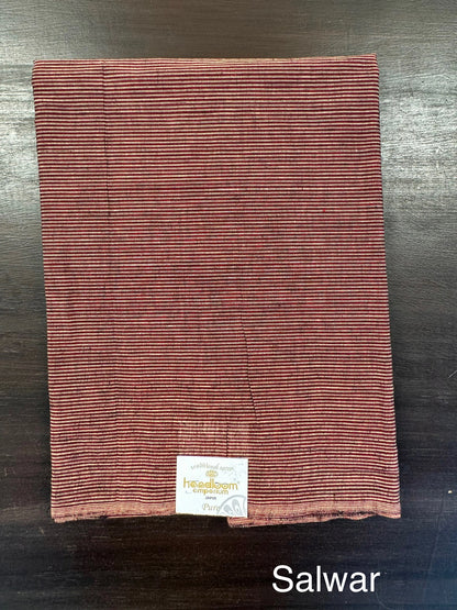 Grey Dharwad South Cotton 3-Piece Suit