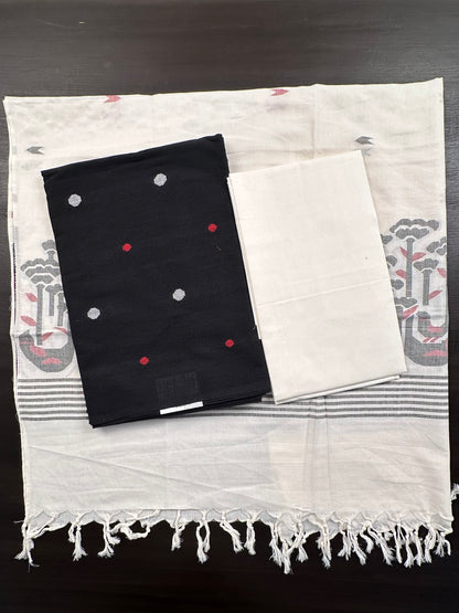 Black South Cotton Suit