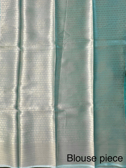 Sea Green Arvita Kota Doria Fancy Cotton Saree
