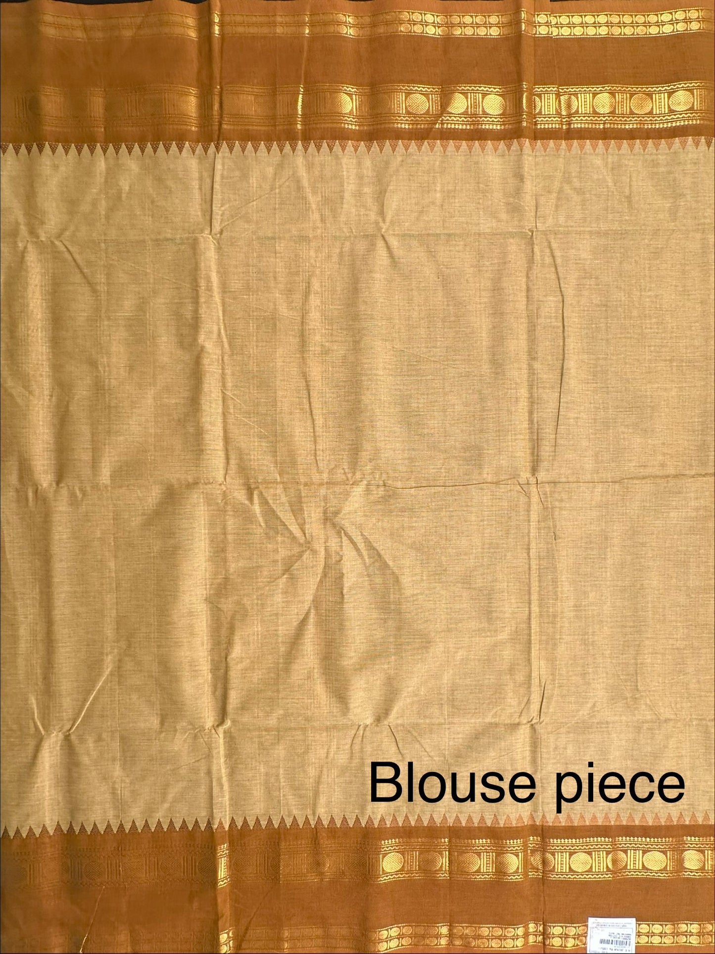 Beige Narayanpet Cotton Saree