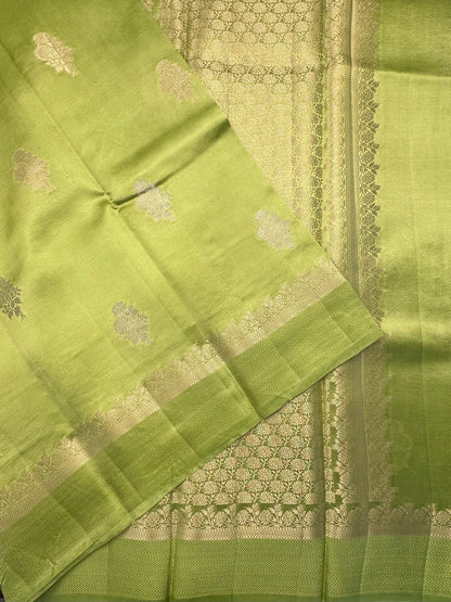 Pista Green Vishakha Pure Silk Saree