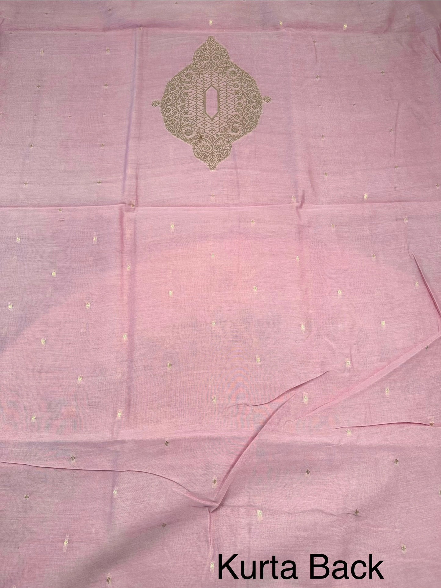 Pastel Pink Handloom Chanderi Suit