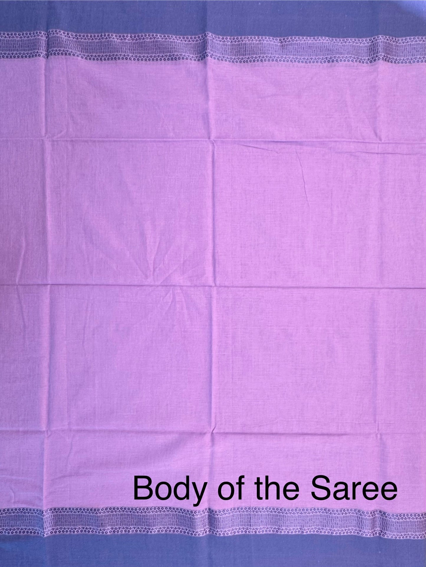 Purple Piku Bengal Cotton Saree
