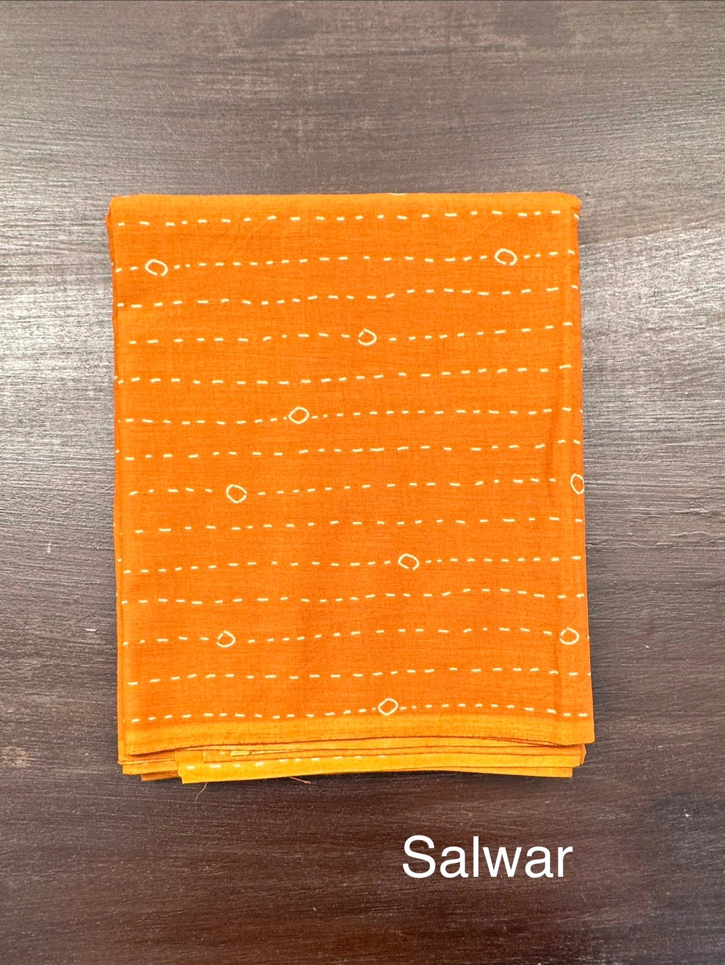 Rust Printed Rati Pure Cotton Suit