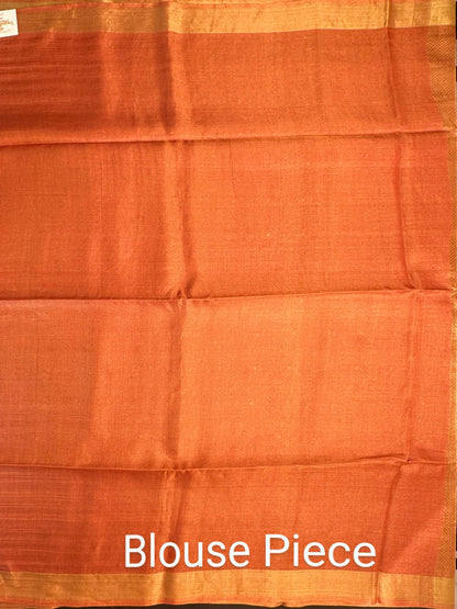 Emboss Tissue Silk Saree