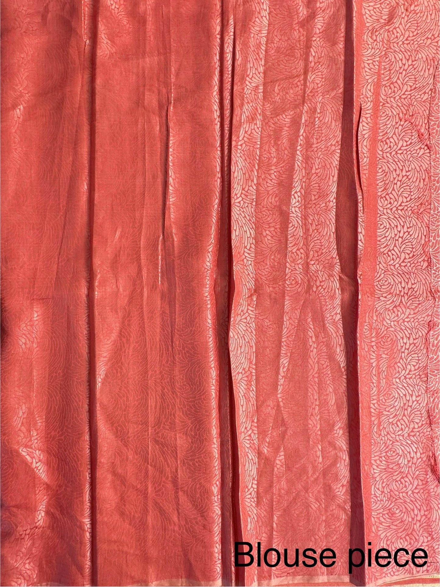 Peach Banarasi Pure Tissue Saree