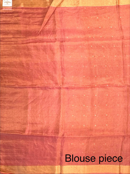 Rani Emboss Pure Tissue Silk Saree