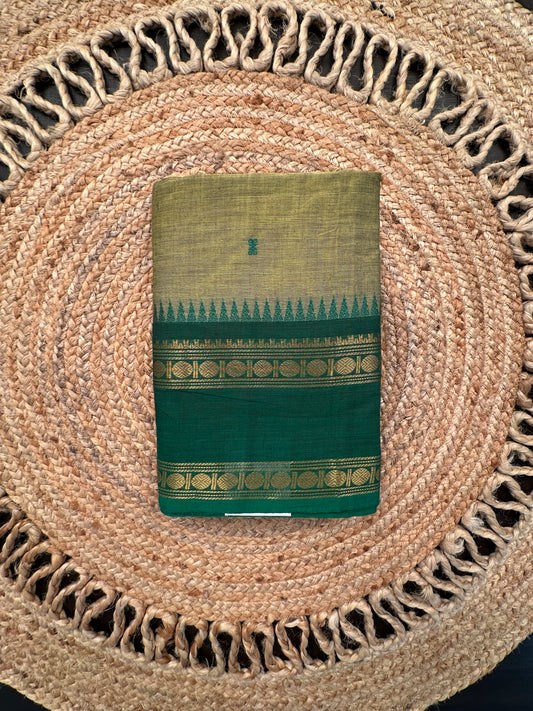 Green Narayanpet Cotton Saree