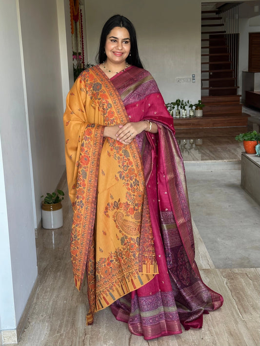 Mustard Woolen Shawl