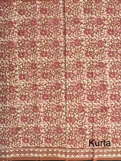 Brown Pure Cotton Suit