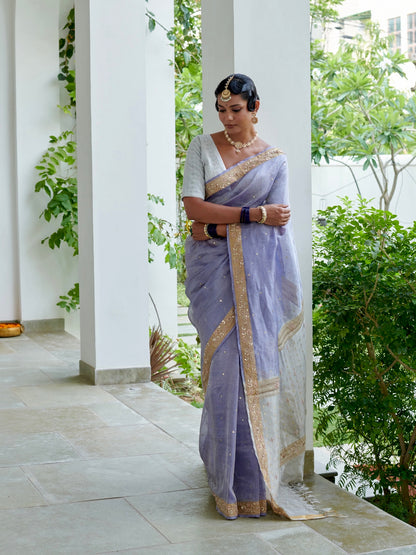 Pure Tissue Saree With Work