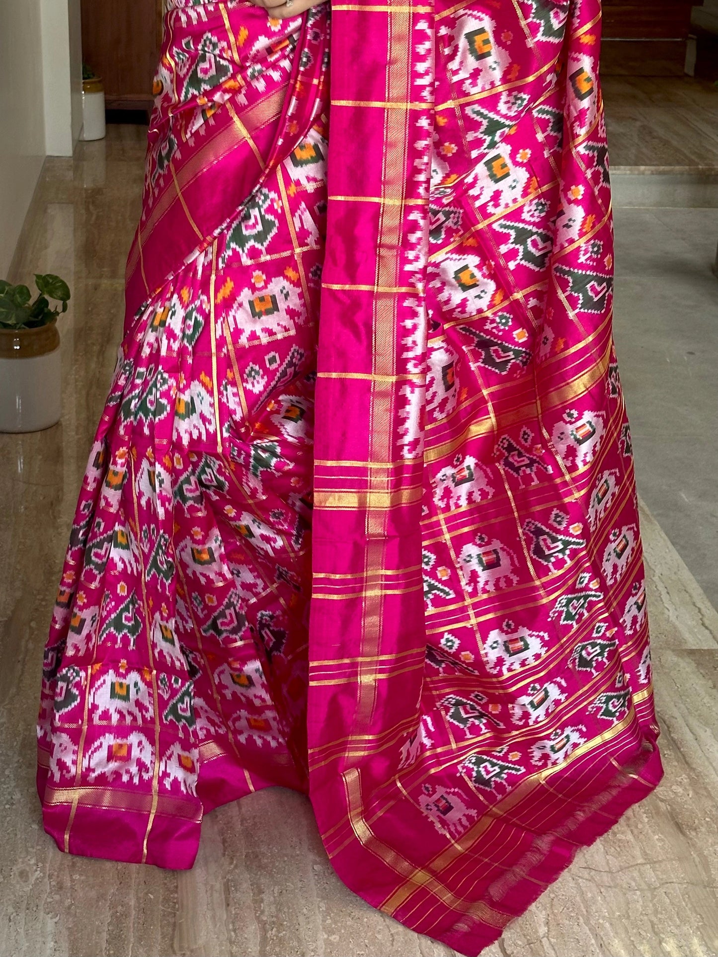 Rani Patola Pure Silk Saree
