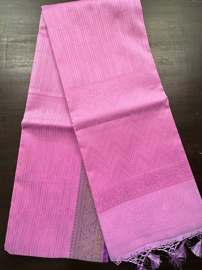 Lavender Fancy Tissue Saree