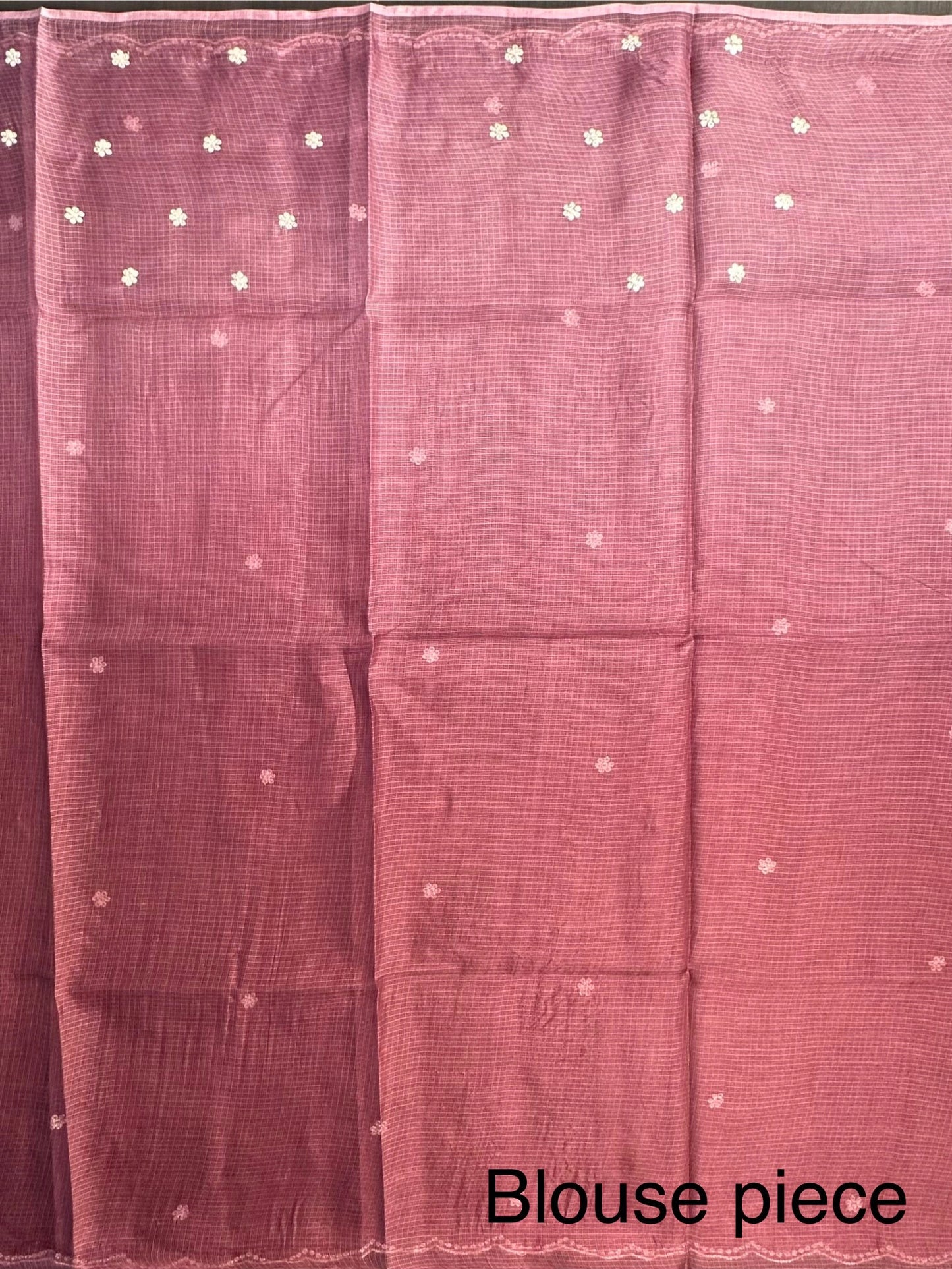 Dusky Mauve Gitika Kota Doria Pure Silk Saree