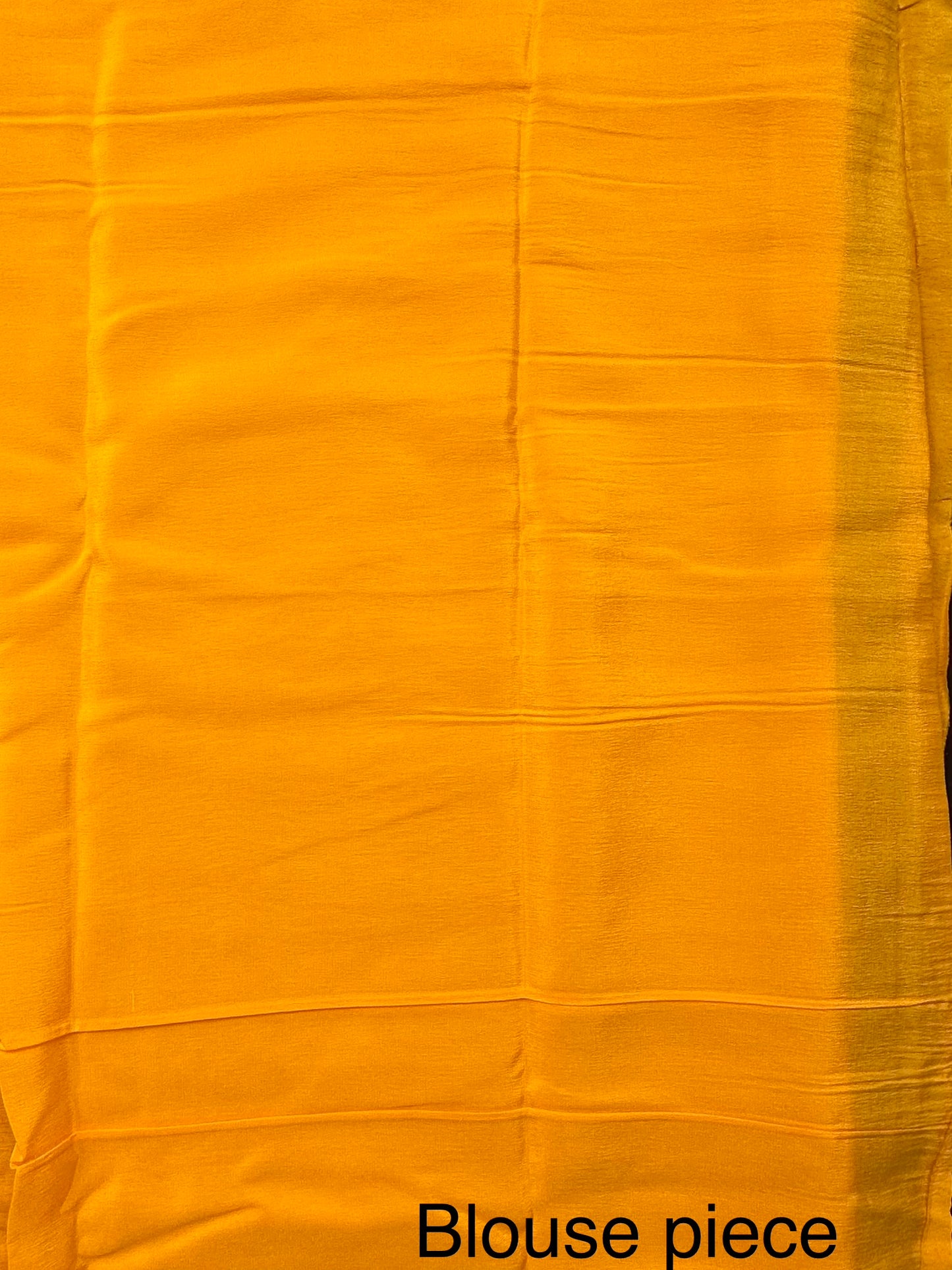 Yellow Pure Chiffon Saree