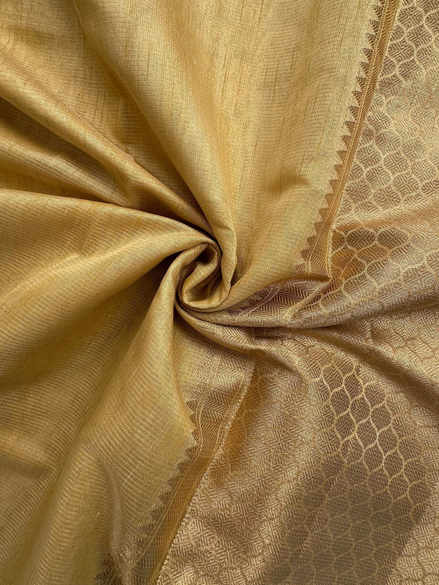 Mustard Ananya Tissue Saree