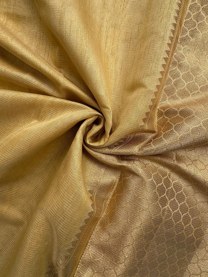 Mustard Ananya Tissue Saree