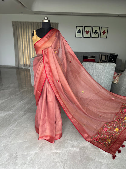 Cotton Saree with Embroidery