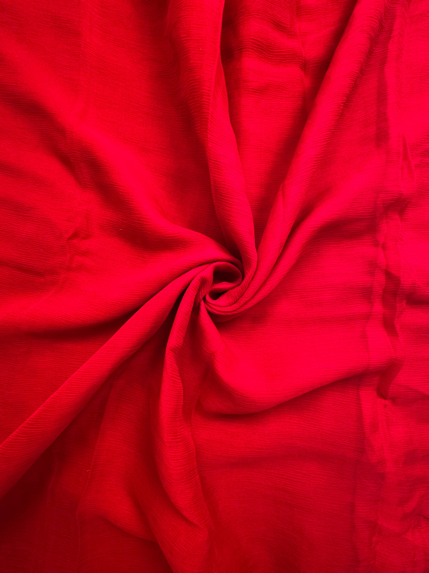 Red Pure Chiffon Saree