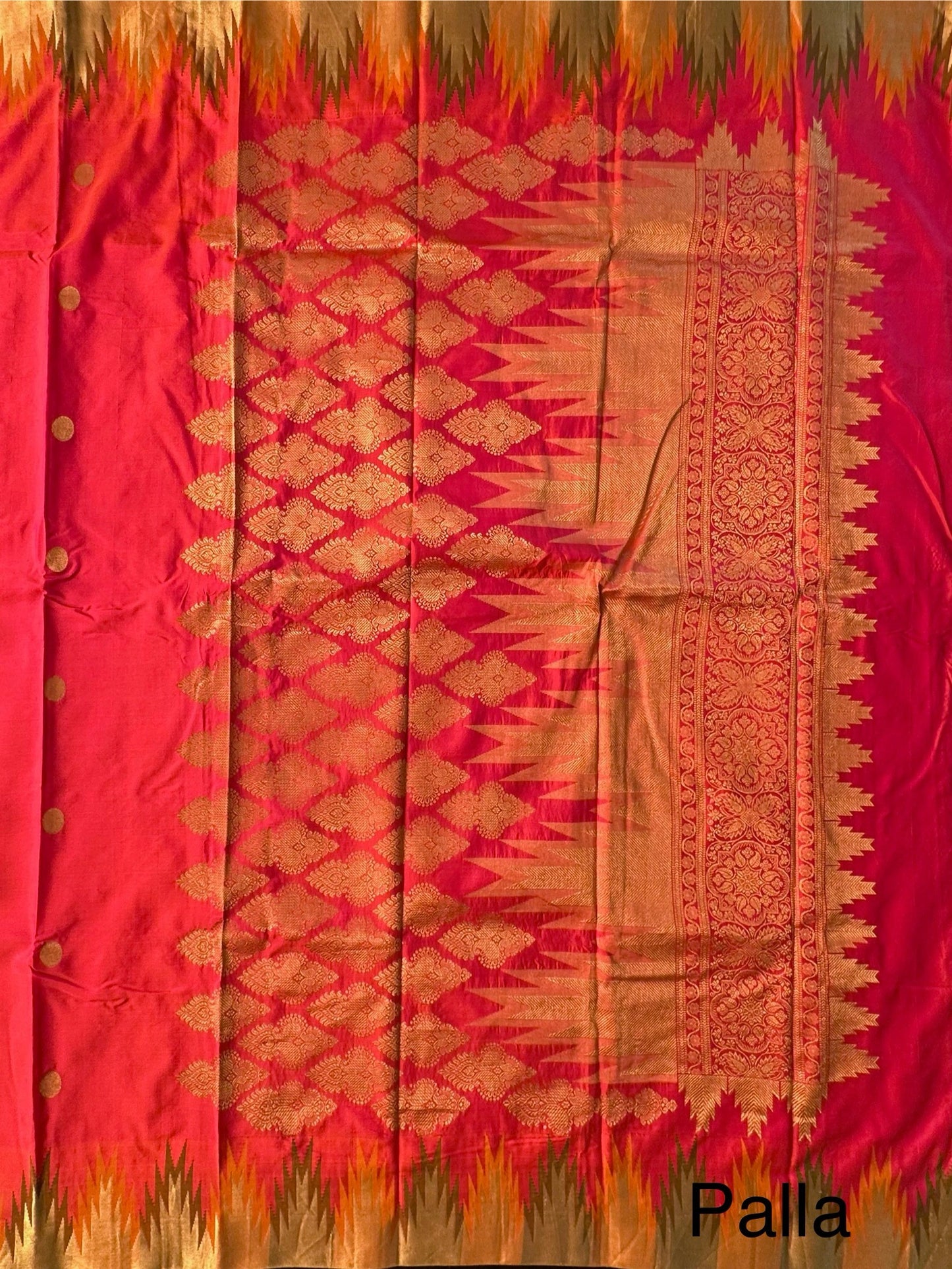Madurai Temple Buta Pure Silk Saree