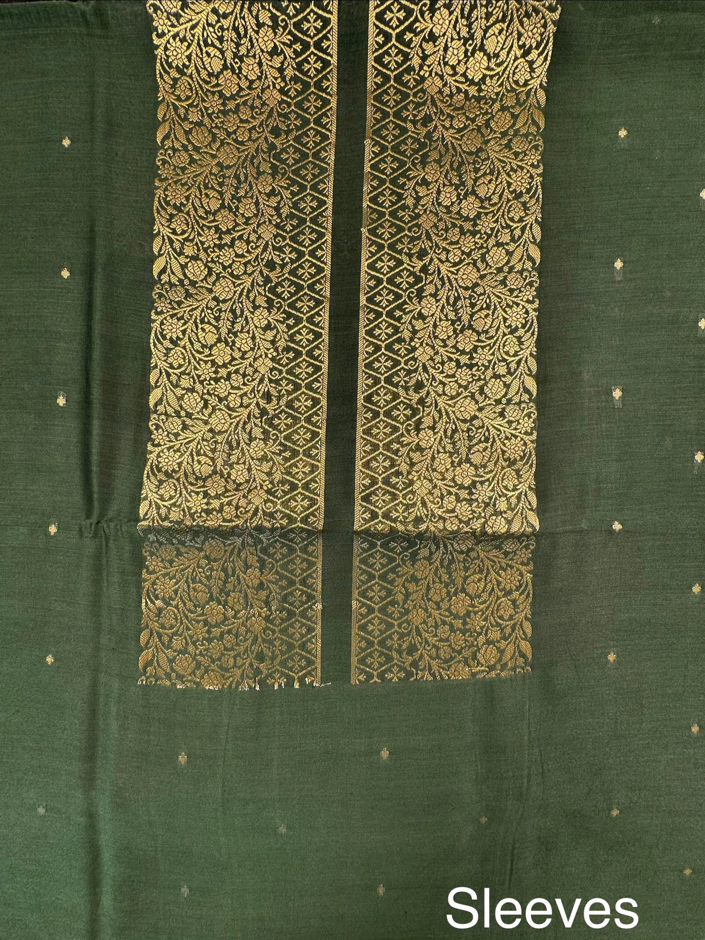 Green Handloom Chanderi Suit