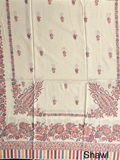 Cream Woolen Shawl