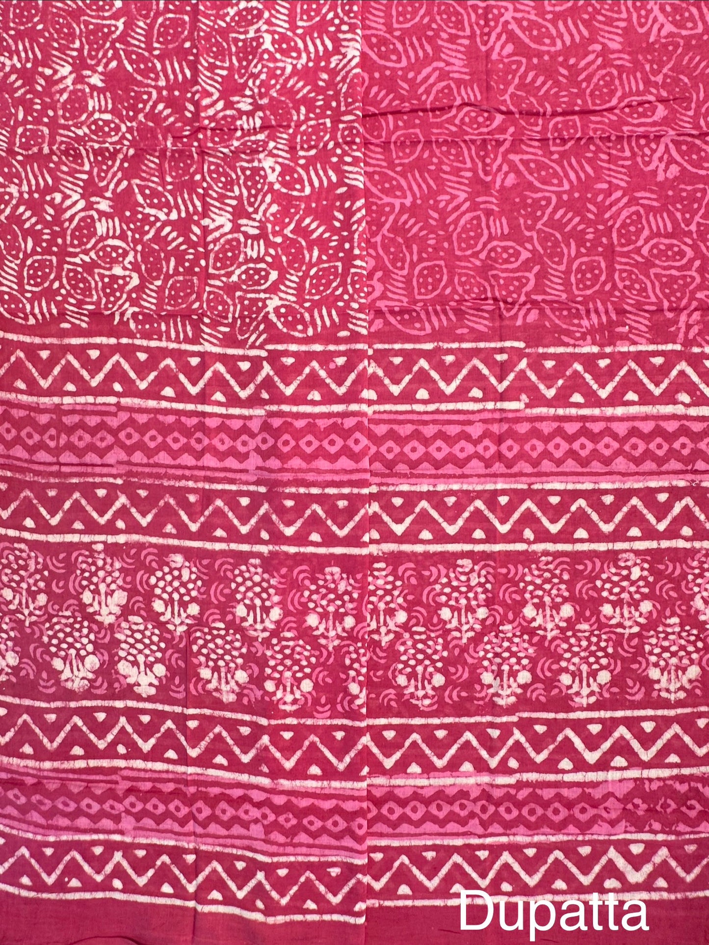 Magenta Akira Pure Cotton Suit