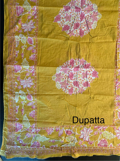 Jaipuri Necktie Cotton 3-Piece Suit