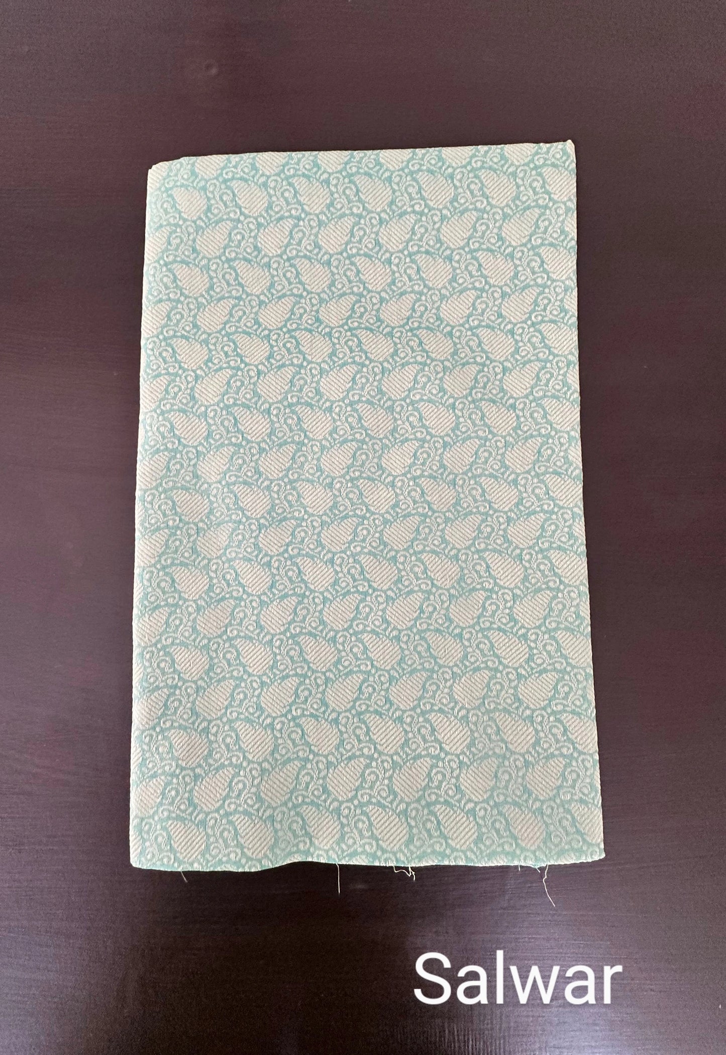 Sea Green Kota Doria Cotton 3-Piece Suit
