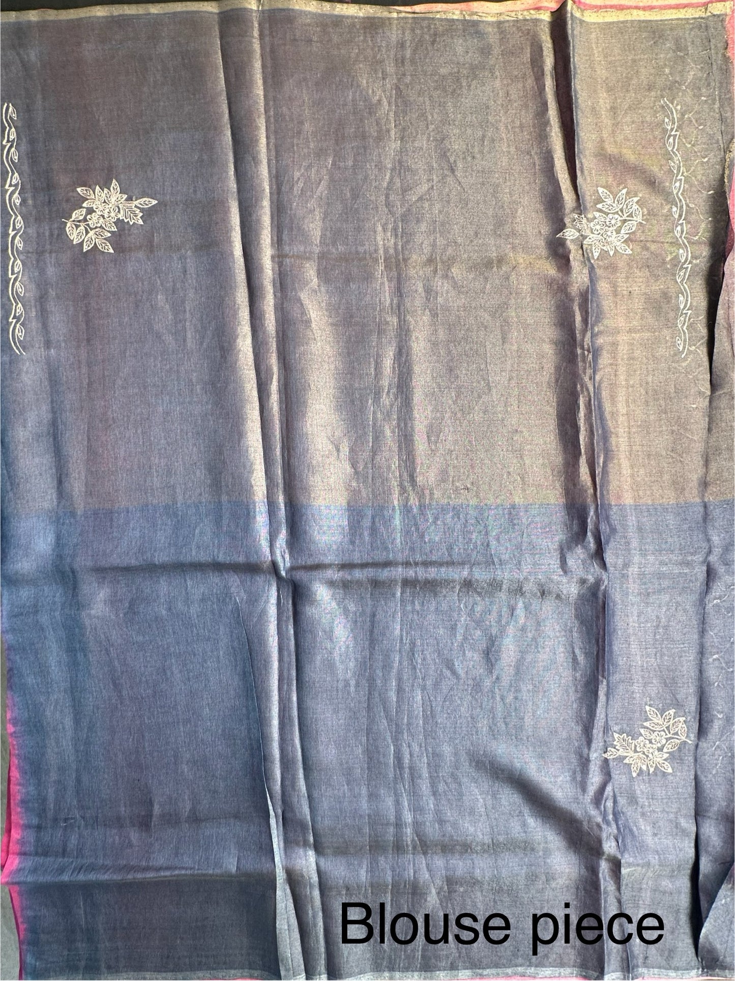 Rani Aari Work Tissue Silk Saree