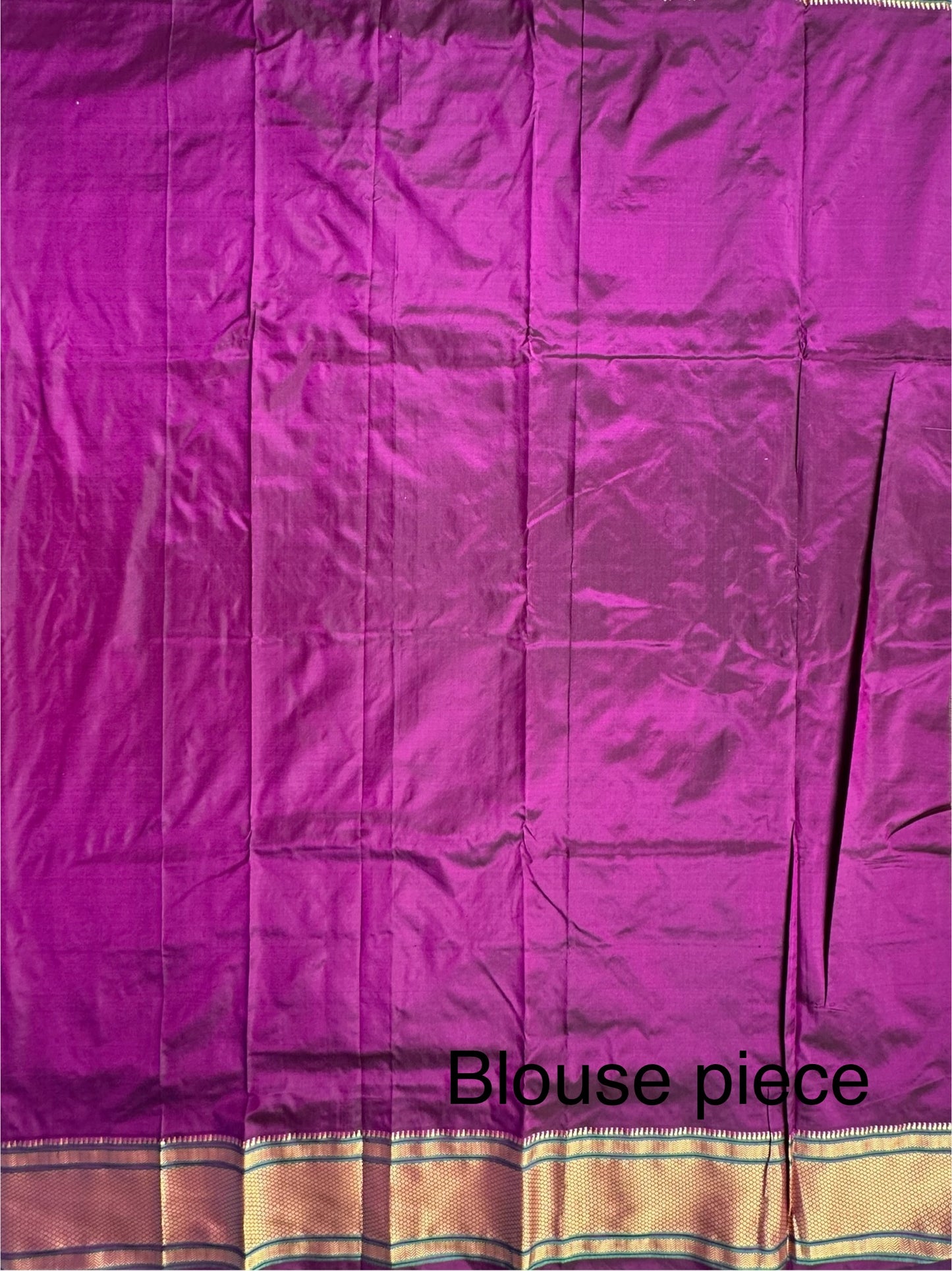 Pink-Purple Paithini Silk Saree