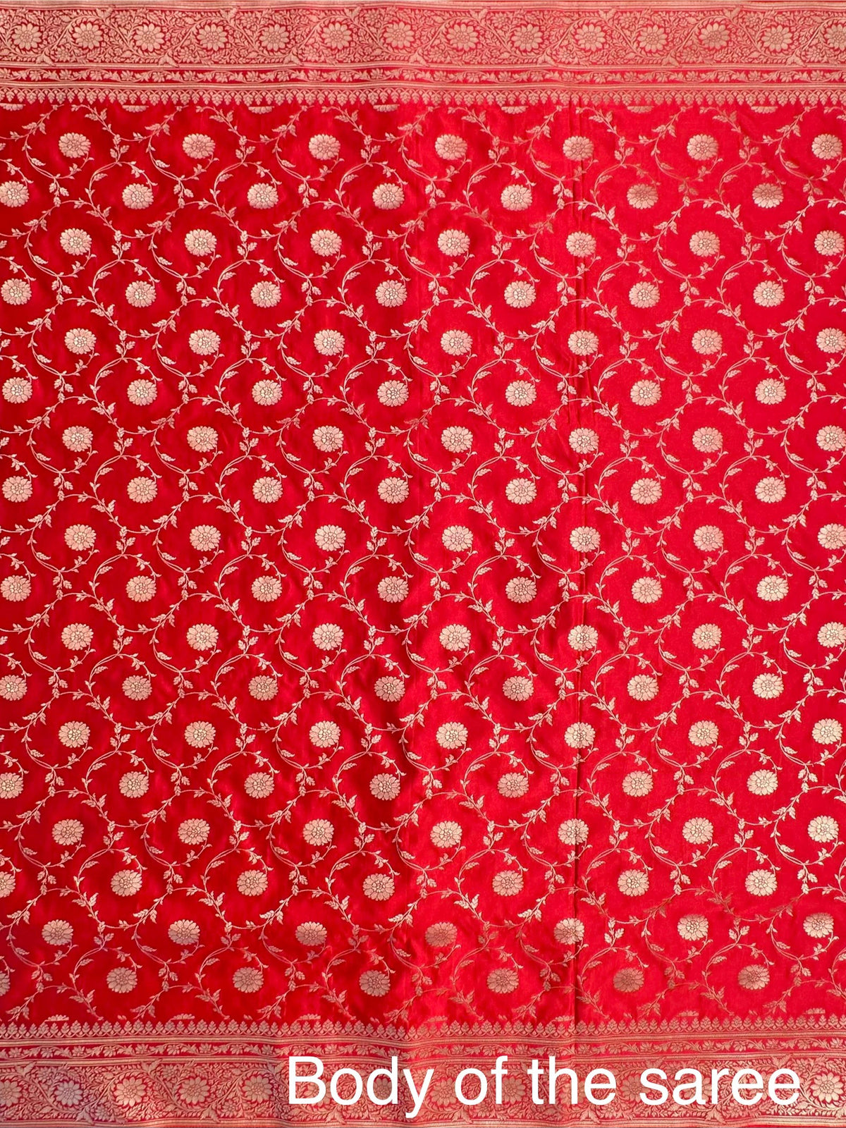 Red Banarasi Jaal Artificial Silk Saree