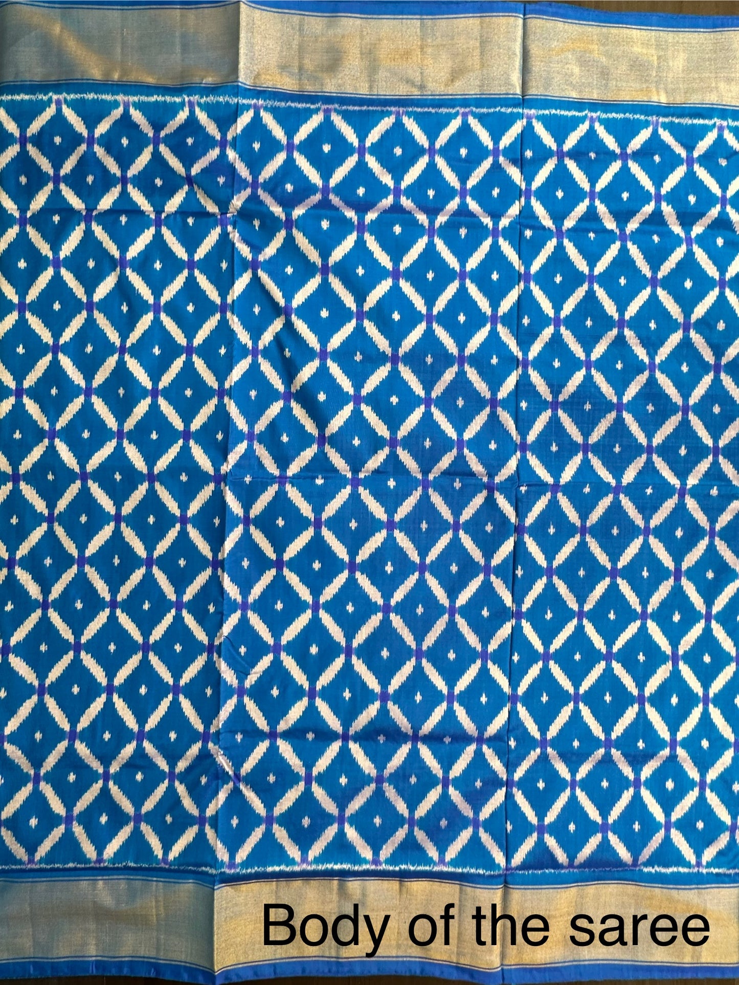 Blue Ikkat Patola Handloom Silk Saree