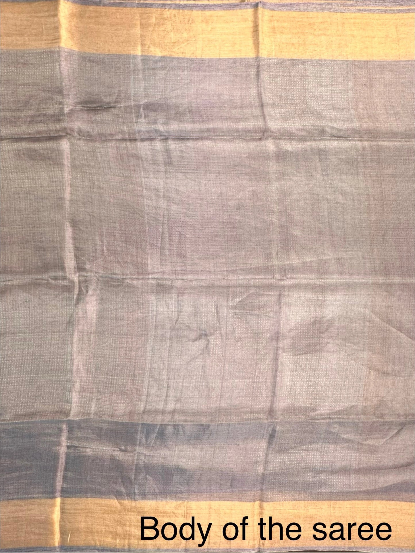 Purple Emboss Pure Tissue Silk Saree