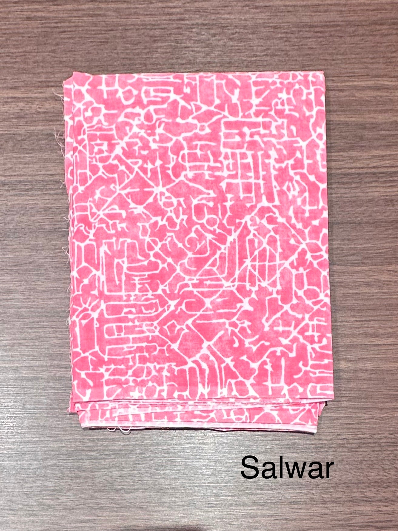 Pink Angrakha Printed Cotton 3-Piece Suit